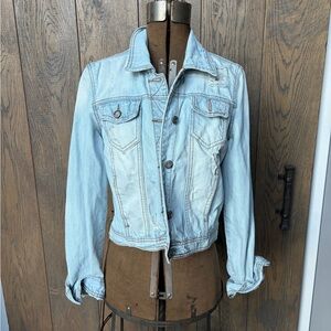 Hot Kiss Light Wash Denim Jacket